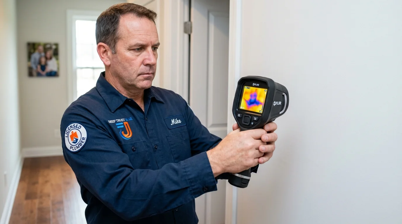Thermal imaging leak detection by Johns Plumbing LLC in Sabinal